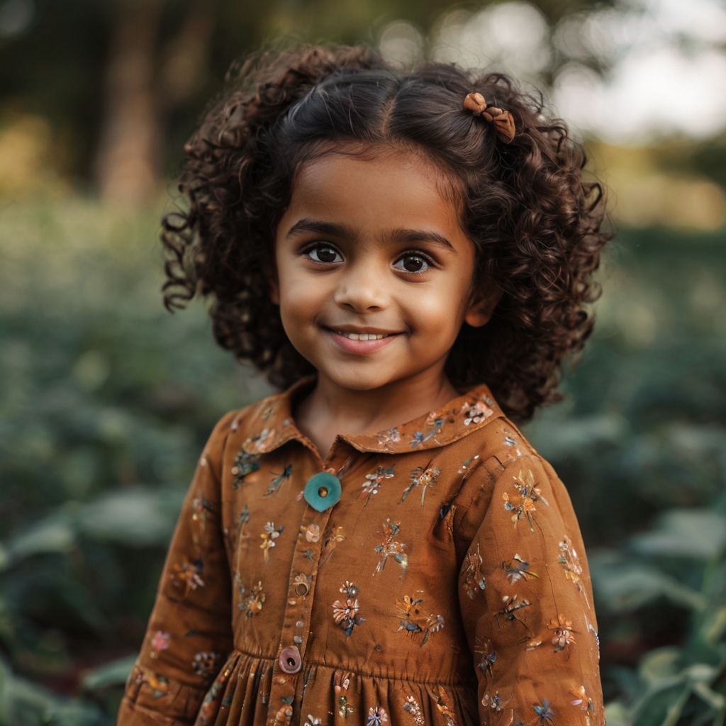 A cute little black girl smiling at the camera - black girl names - Baby Journey